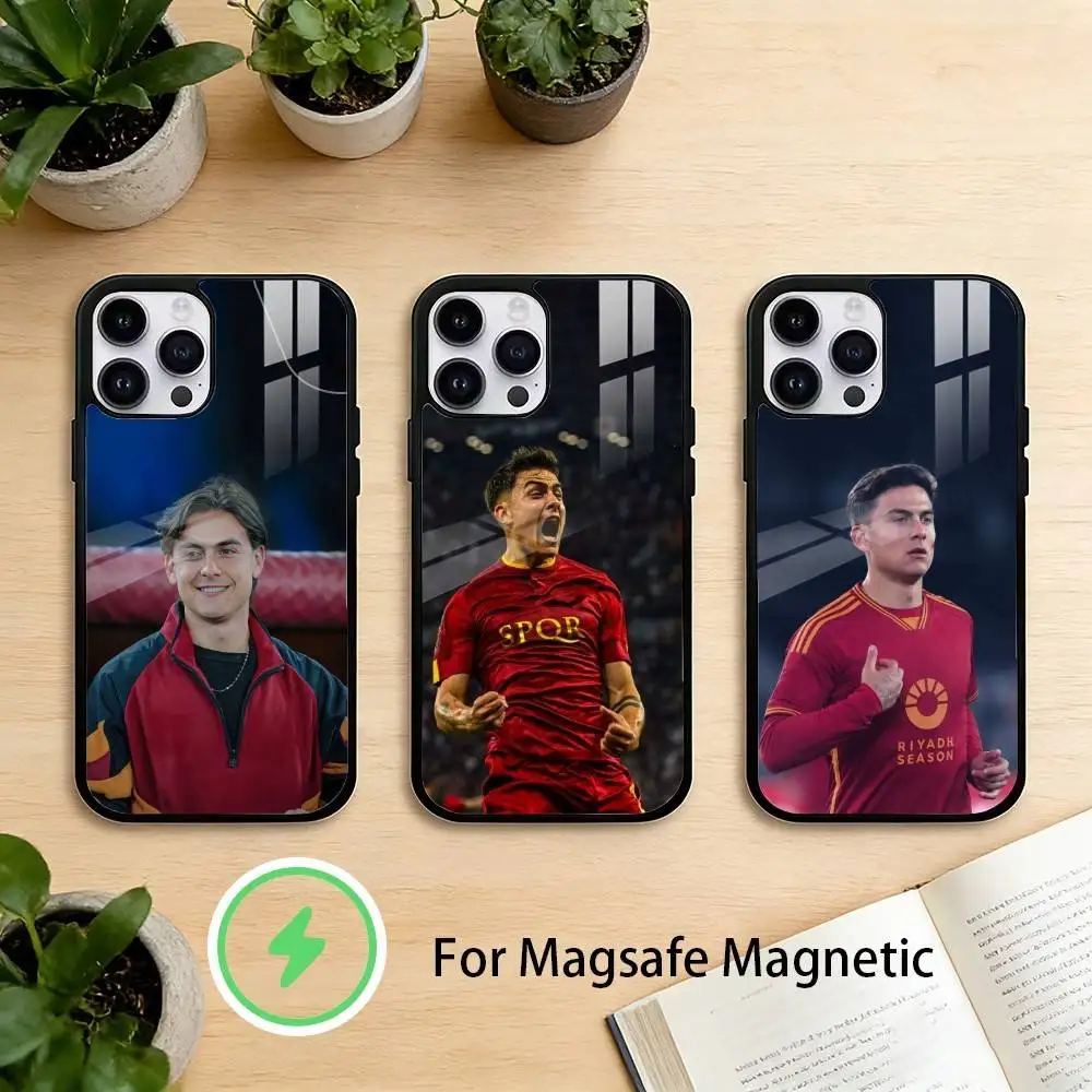 

P-Paulo D-Dybala Phone Case For iPhone 17 16 15 14 13 12 Pro Max Plus for Mirror Wireless Magnetic Cover