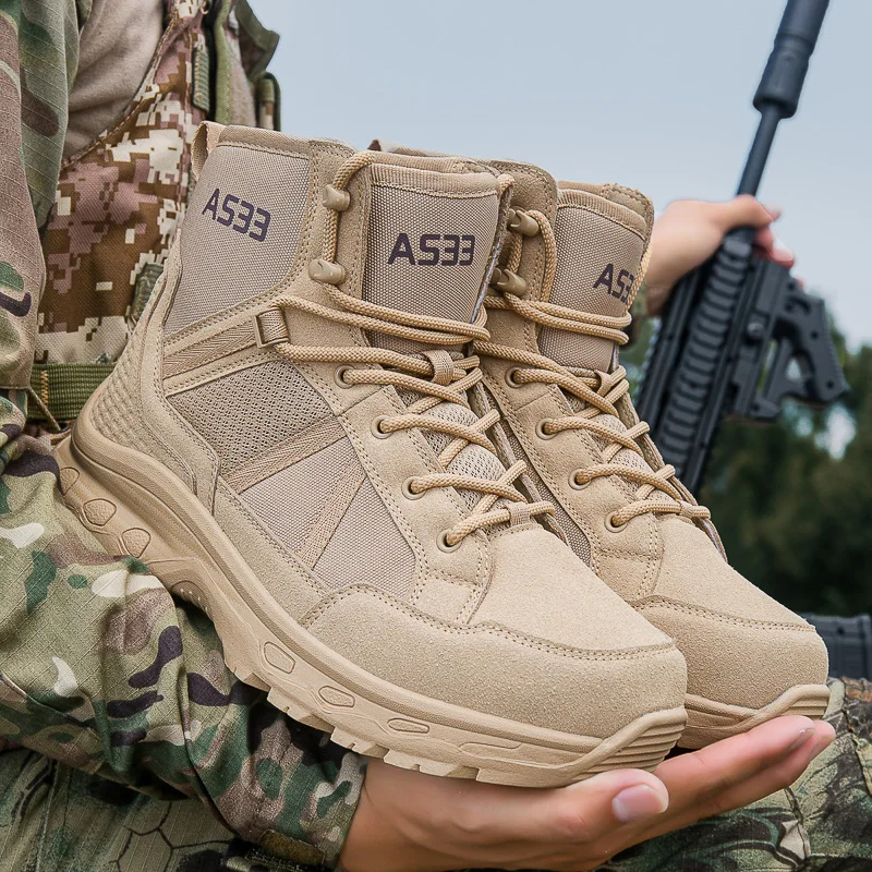 

Мужские высокие уличные ботинки, осенне-зимние новые стильные тактические ботинки для альпинизма и бездорожья, удобная обувь, большой размер