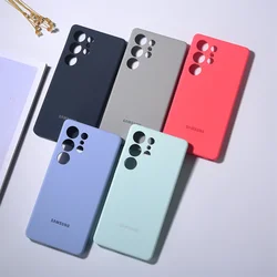for Samsung Galaxy S25 Ultra/S25 Plus/S25 + Liquid Silicone Phone Case Cover Soft Ultra-thin Back Protective Shell Shockproof