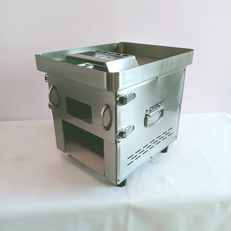 

Stainless Steel Meat Cutter Commercial Desktop Slicer Fully Automatic 220V 850W Vegetable Cutter Meat slicing machine