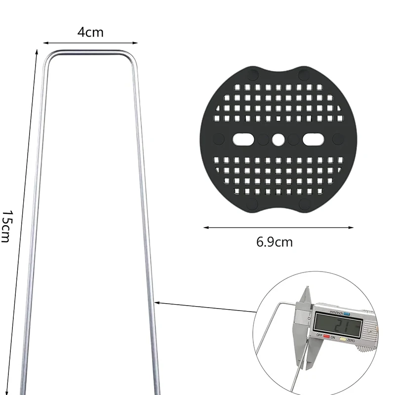 Tarp Garden Stakes, Tarp Sardinha, Capa Weed Fabric, Weed Pano, Tenda Folhas de Chão, 40 Arruelas, 40Pcs, 15x4cm