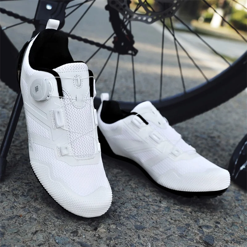 

Велосипедные кроссовки для шоссейного велоспорта, мужские, дышащие, летние, с самозащелкивающимися креплениями, нескользящие, для горного велосипеда, мужские гоночные кроссовки SPD, легкие