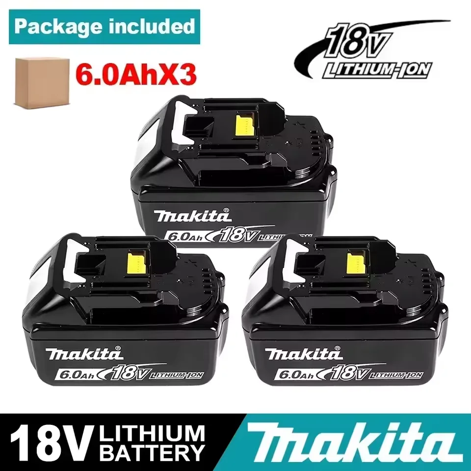 Batterie d'origine Makita 18V 9.0Ah pour outils électriques rechargeables Bl1830 Bl1840、Bl1850、Bl1860B Batterie au lithium Makita 18V