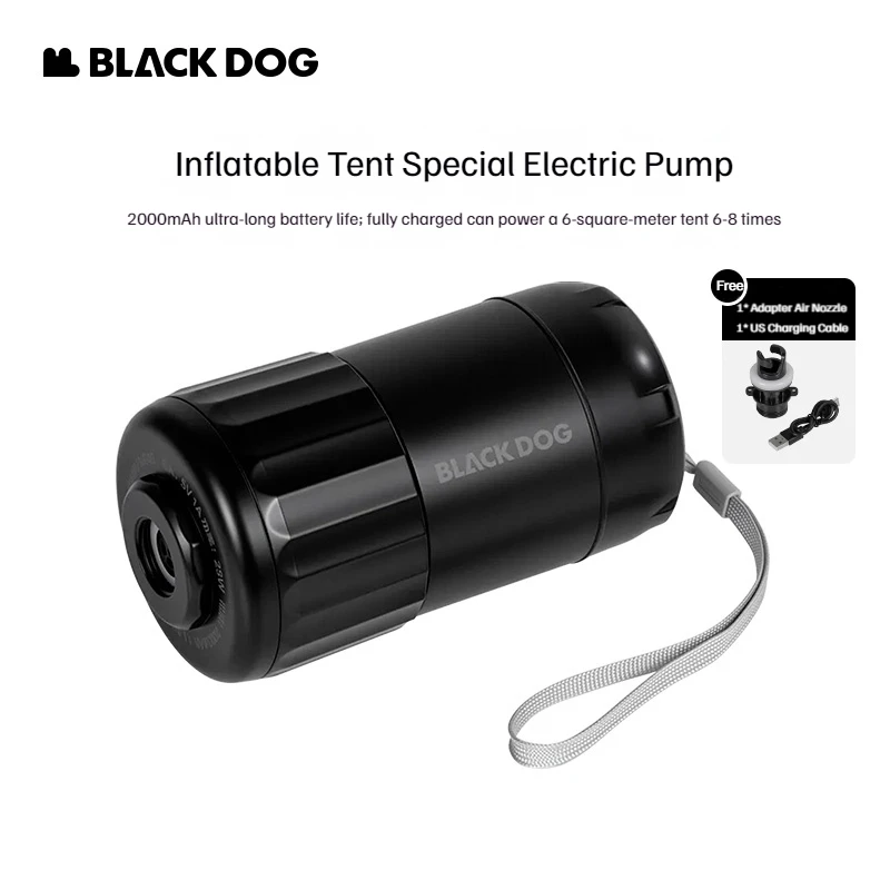 

Naturehike BLACKDOG Qing X40 Электрический воздушный насос высокого давления Надувная палатка для кемпинга Специальный электрический насос Длительный срок службы батареи