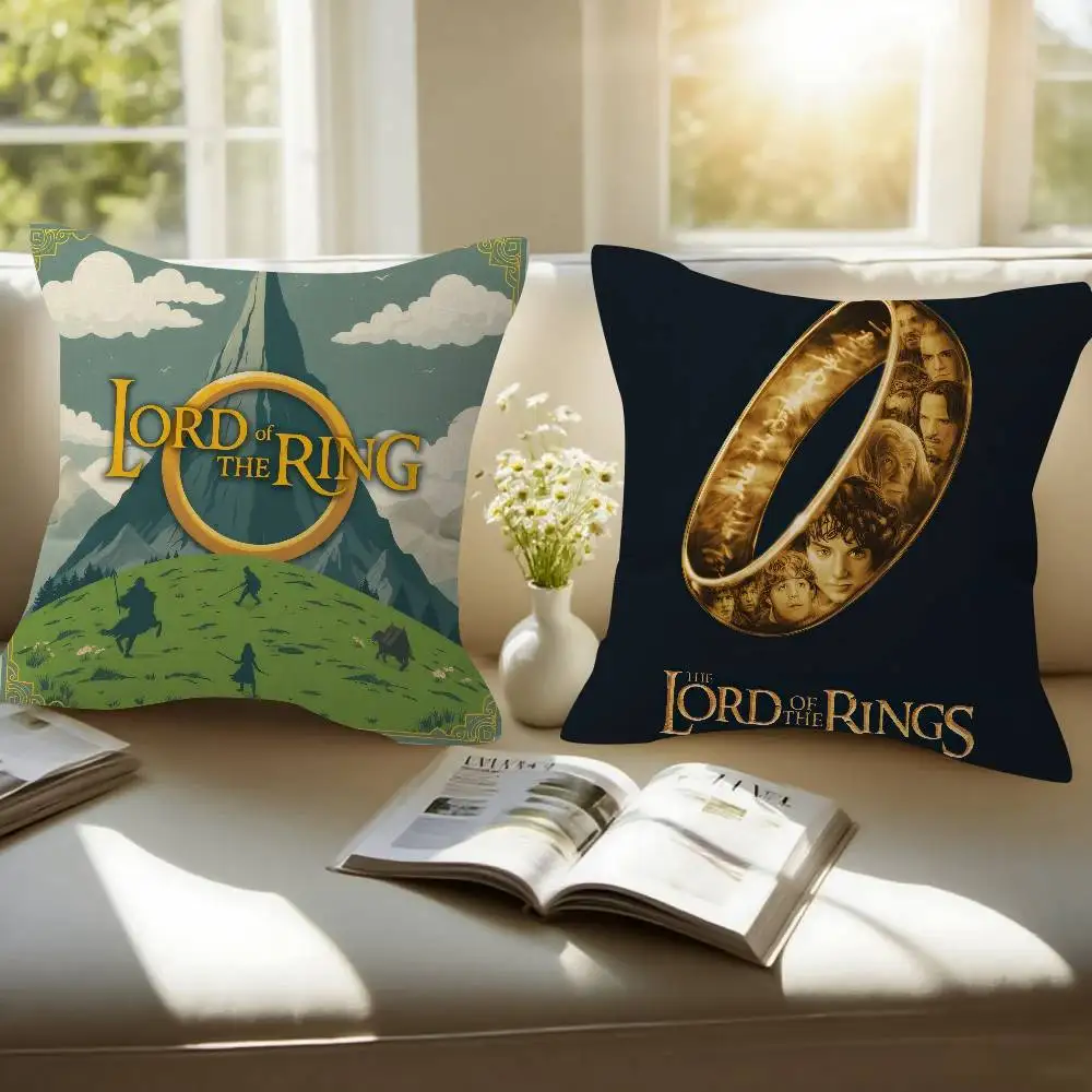 Hot Movie The L-Lord Of The R-rings Double-sided Printed pillow cover Short plush Suitable living room sofas throw cushion cover
