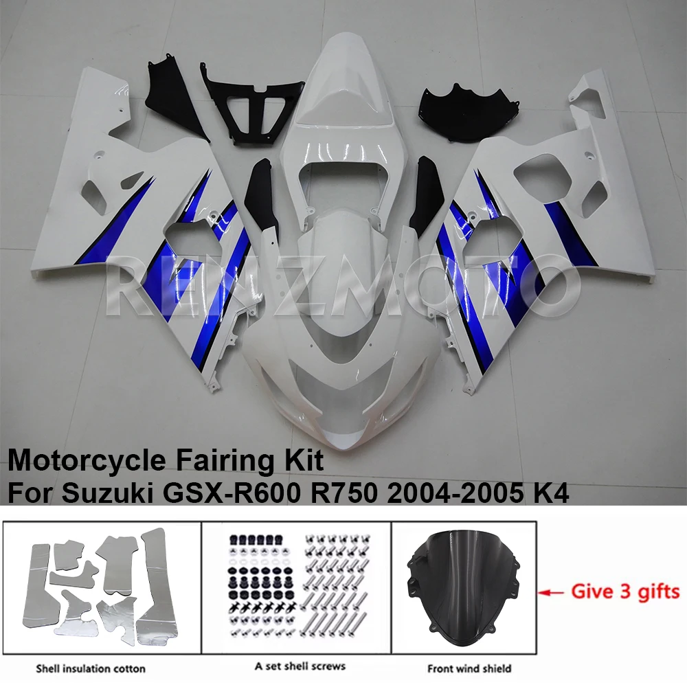 

S0604-105A For Suzuki GSX-R600 R750 04-05 K4 K5 Fairing Motorcycle Set Body Kit Decoration Plastic Guard Plate Accessories Shell