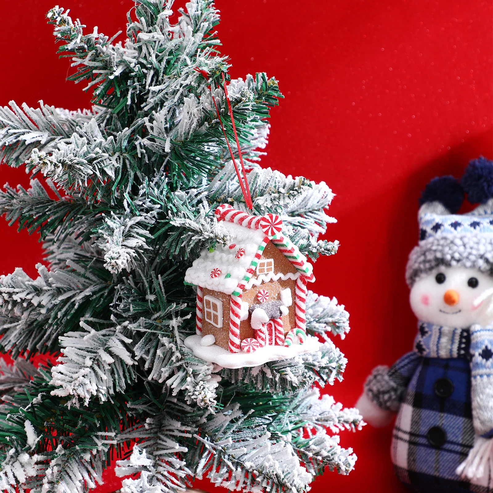 

Christmas Tree Ornaments Resin Hanging Pendants Xmas Tree Decor Holiday Home Window Bedroom Decoration Christmas Hanging