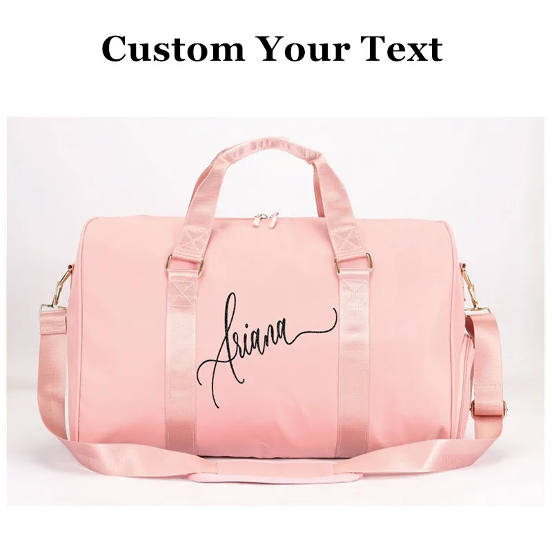 Customize Personalized Duffel Bag, Bridesmaid Gift, personalized Weekend Bag, Gym Bag，Personalized Gift