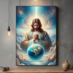 Diamond Embroidery Jesus Virgin Mary Icon Mosaic Rhinestones Diamond Painting Religion Christian Cross Stitch Home Decor