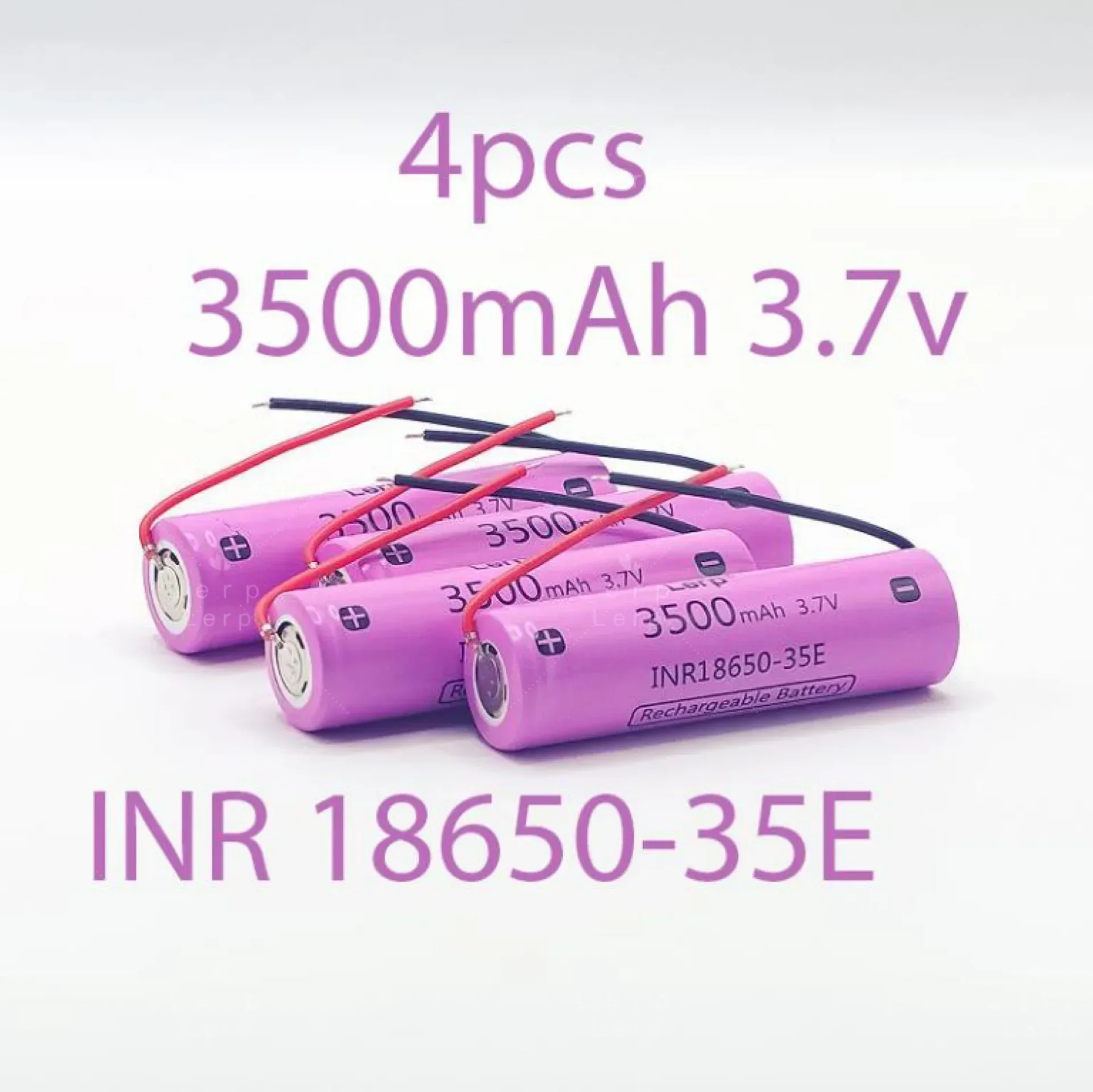 리튬 이온 충전식 배터리, 100% 정품, 186503500mAh, 25A, 방전 INR186503500 mAh, 3.7V