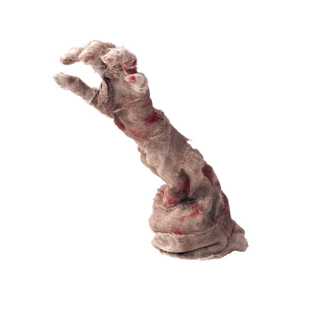 Electric Induction Shaking Hand Ornament Bloody Fabric Sensitive Sensor Control Halloween Induction Ornament Realistic Looking
