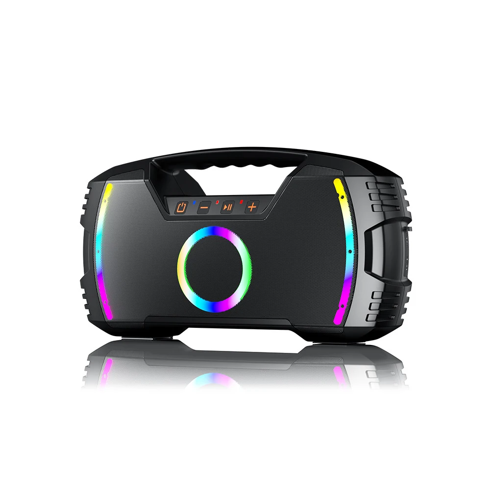 

Portable Mini Karaoke LED Shower Wireless Speakers Blue Tooth Waterproof Gadgets for Party Computer Use Battery Operated