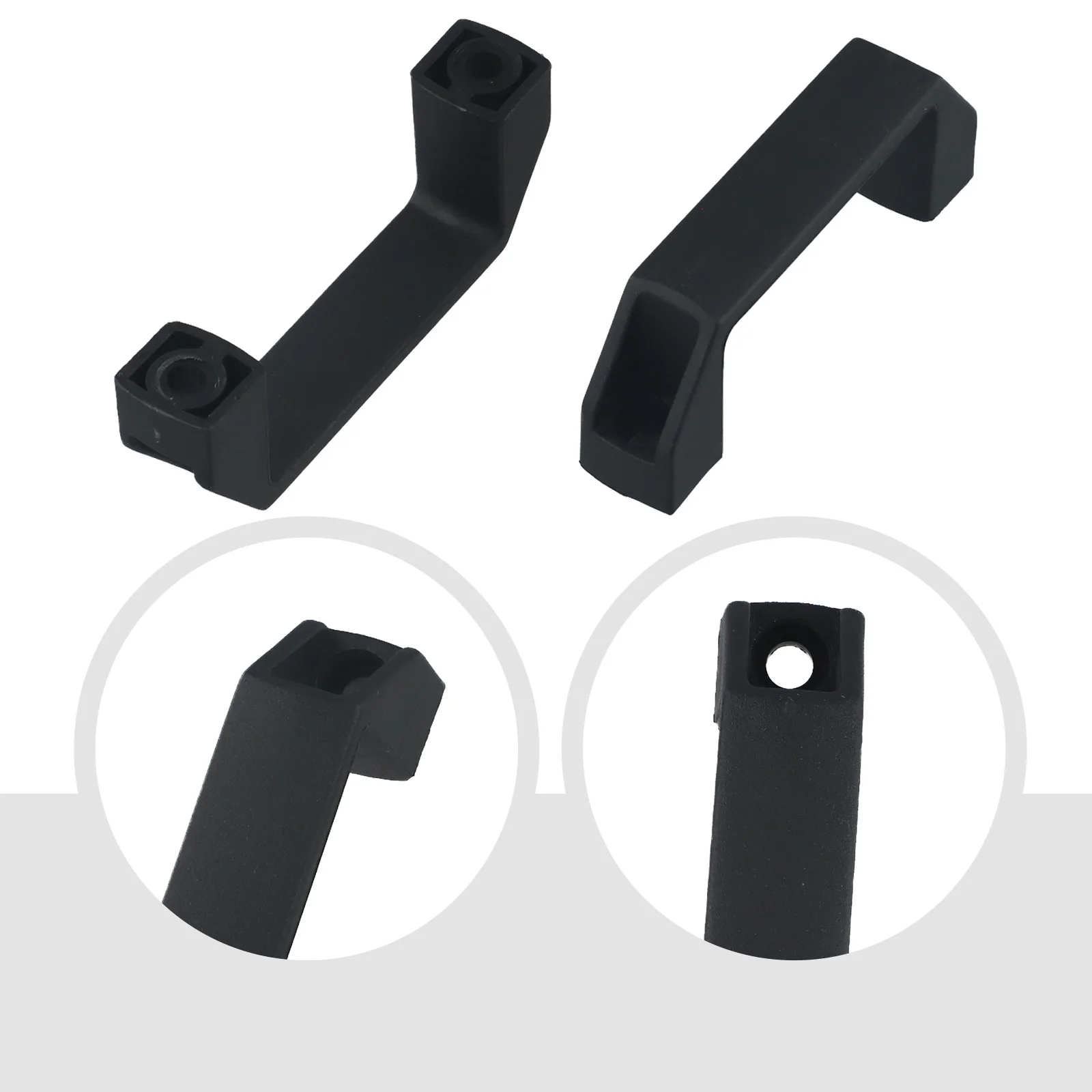 2pcs 두꺼운 나일론 캐비닛 도어 핸들 나일론 플라스틱 90mm 120mm 180mm 블랙 캐비닛 핸들 하드웨어 홈 개선