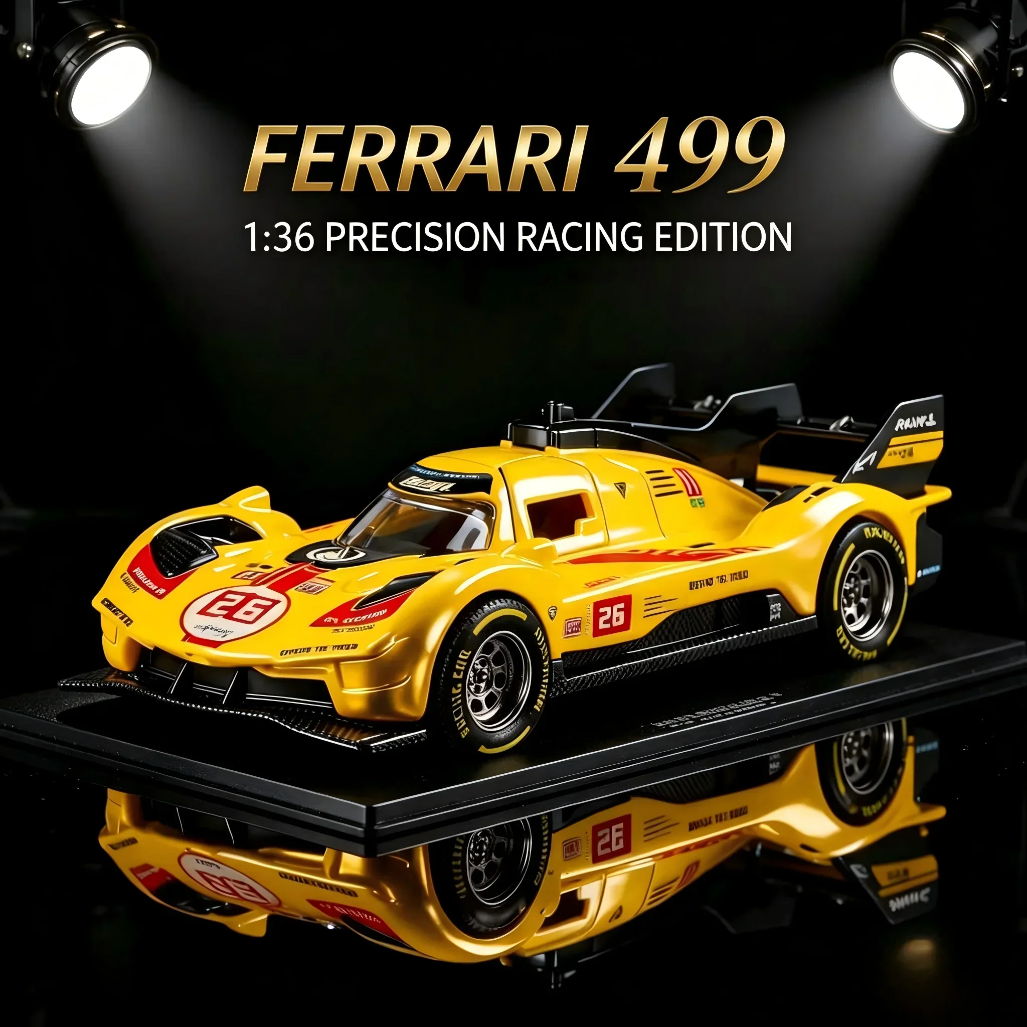 1:36 Alloy Race Car Model Pull-Back Feature Openable Doors Collectible Sport Vehicle Christmas Gifts Home Table Ornament