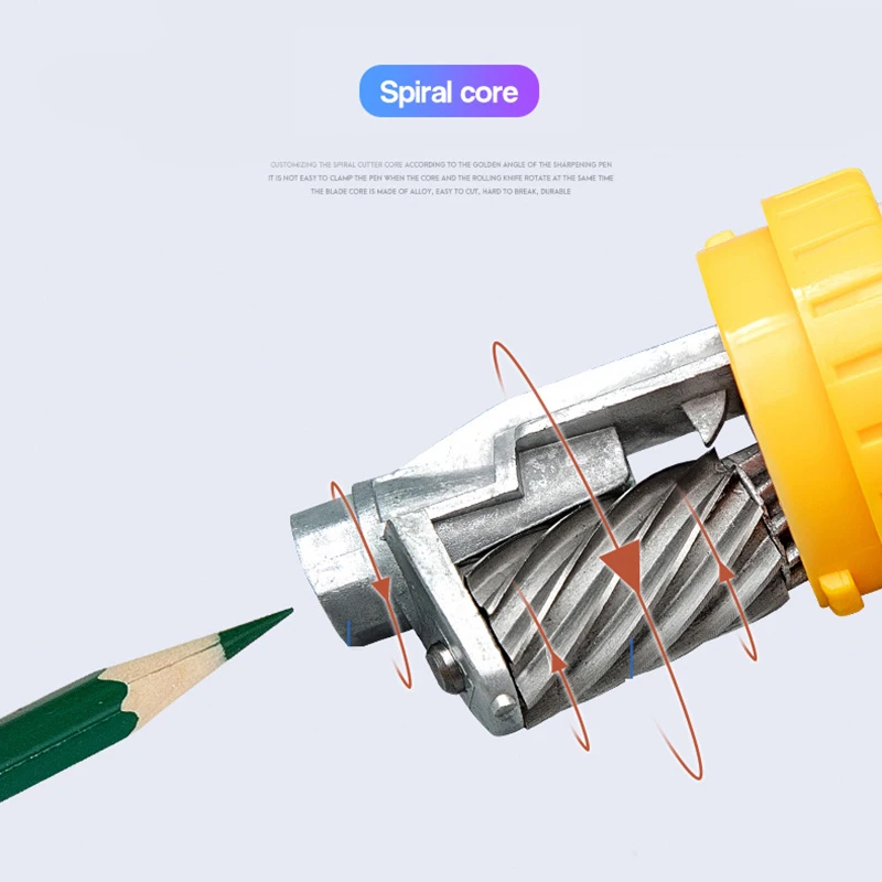 Rautan pensil Manual, alat pemotong tangan mekanis, rautan bentuk ayam