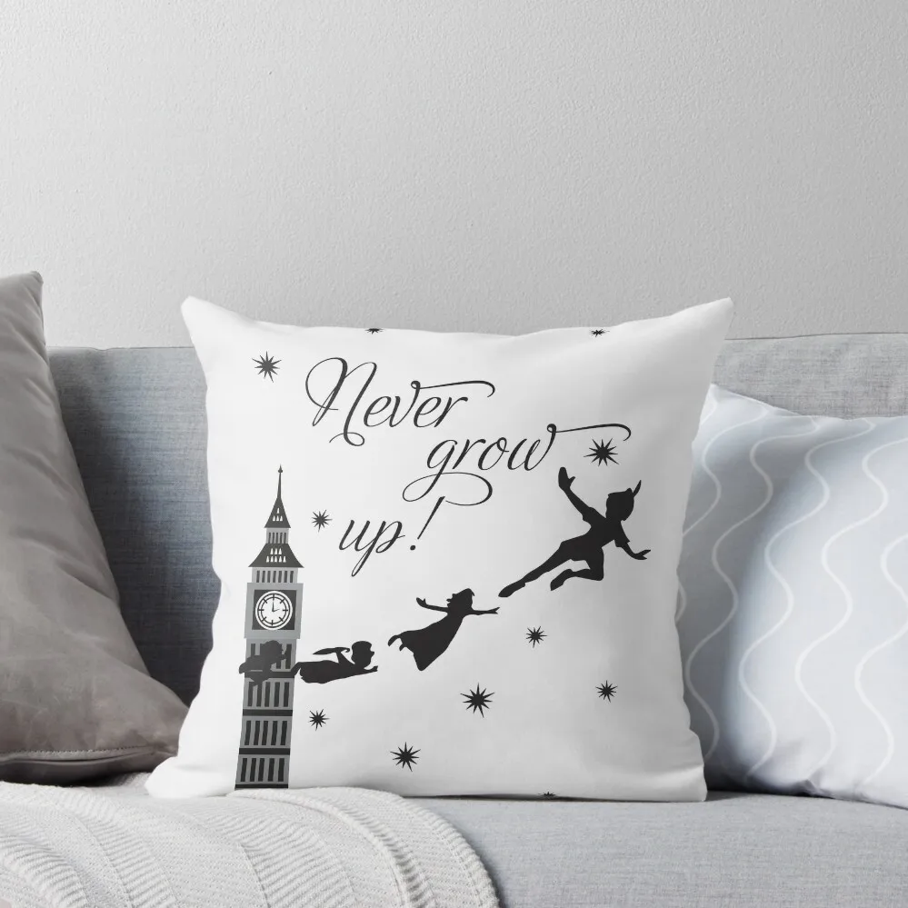 

Peter Pan - Never Grow Up Throw Pillow Pillowcase Cushion Decorative Cushions Decorative Pillow Covers For Sofa pillow