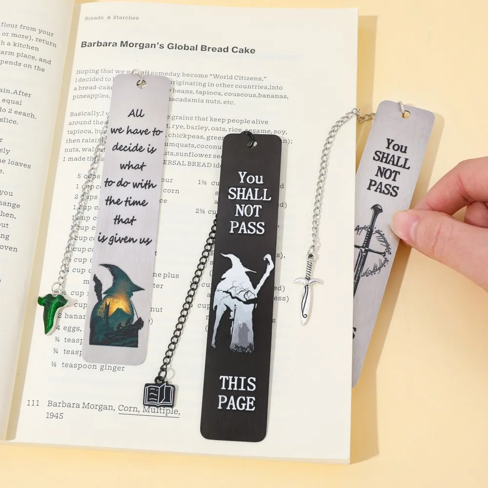 الهوبيت LOTR المرجعية الأدبية خمر مع الإشارات المرجعية تولكين لدفء الكتب المعدنية كتاب ماركر القراءة ملحق المرجعية هدية #6