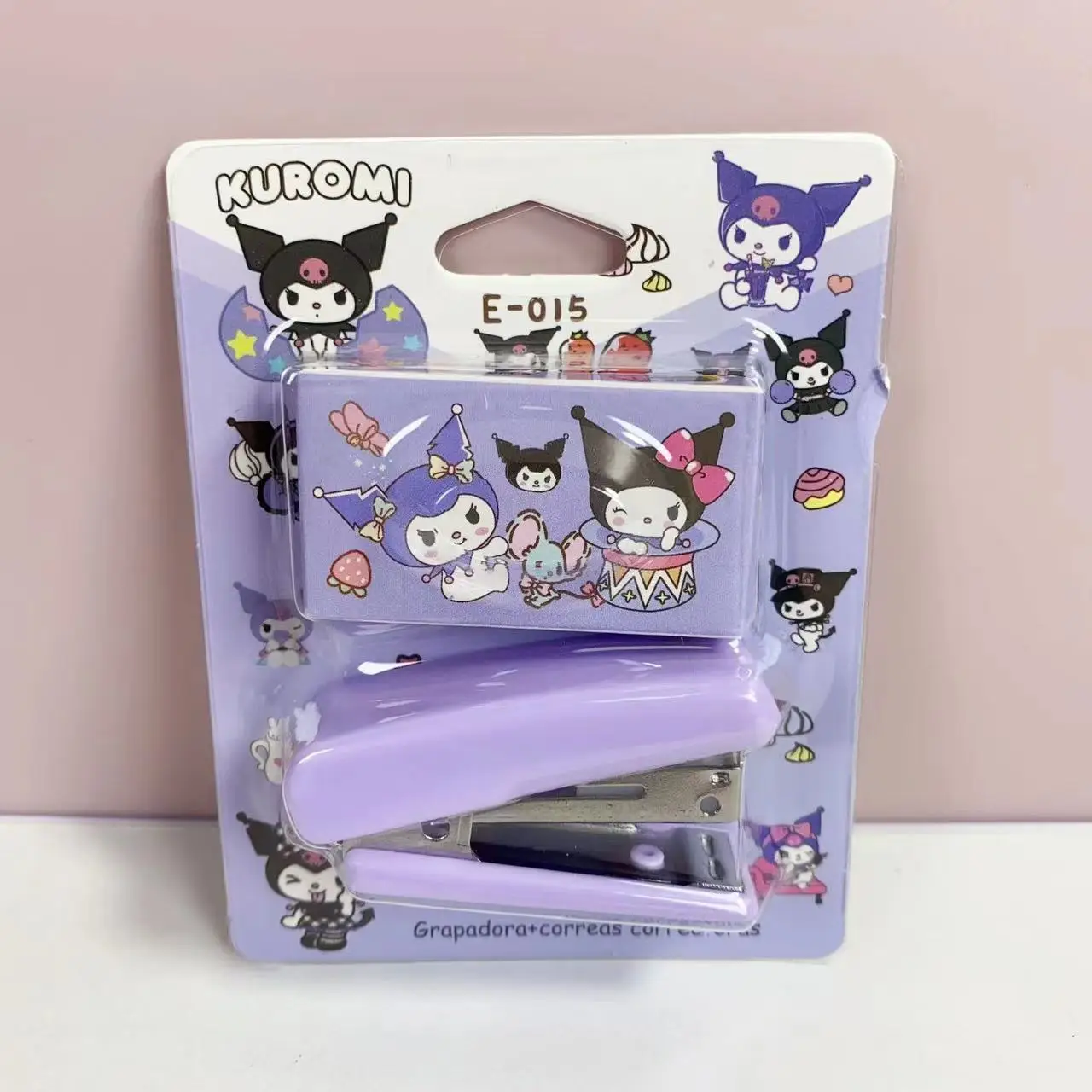 Sanrio New Creative Hello Kitty Anime Peripherals Holiday Gift Cute Kawaii Cartoon Anime Student Mini Small Office Stapler Cute