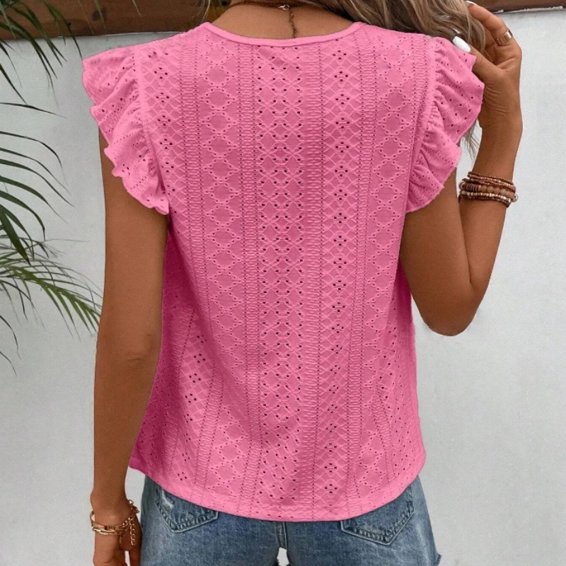 Blouse ample vintage femme été élégante surdimensionnée