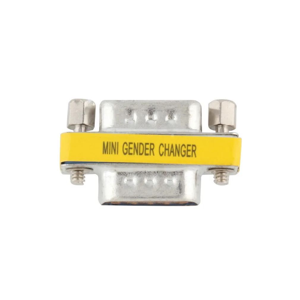 1pcs 9 PIN RS-232 DB9 MINI GENDER CHANGER ADAPTER RS232 COM D-Sub ชายหญิง VGA หัวเชื่อมปลั๊ก9 15pin