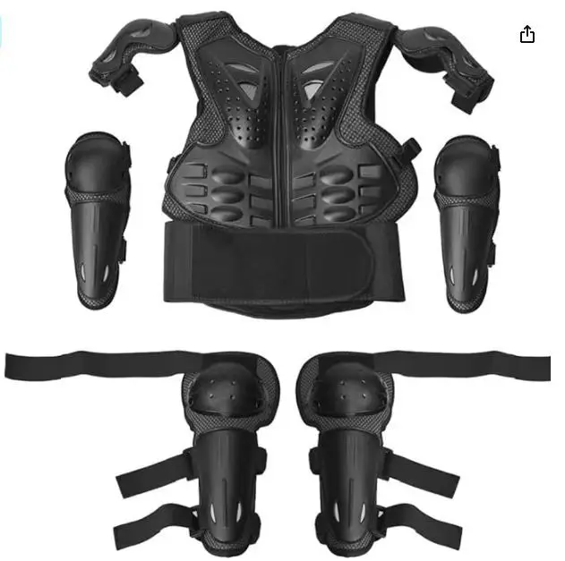 

Kids Children Full Body Protector VestArmor Kids Motocross Armors Jacket Chest Spine Protection Gear elbow shoulder Knee guard