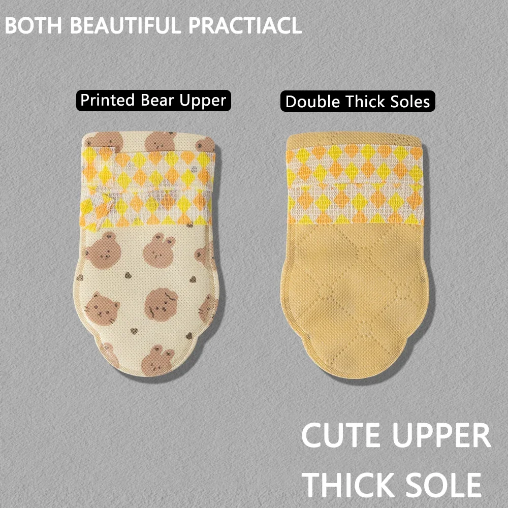 Pet Disposable Bear Shoes Dog Booties Soft Shoes Covers Portable Anti Slip Dog Cat Outdoor Small Medium Foot Cover Pet Supplies