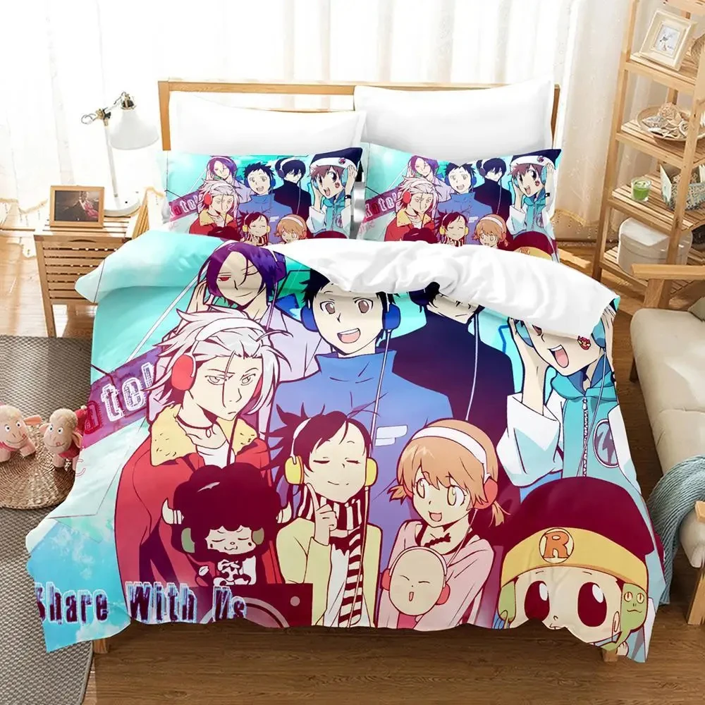 

Anime HITMAN REBORN Bedding Set Duvet Cover Bed Set Quilt Cover Pillowcase Comforter king Queen Size Boys Adult Bedding Set