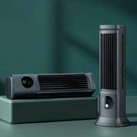 Portable Digital Display Cooling Fan with 3 Adjustable Speeds and Rechargeable 1200mAh Battery for Any Environment