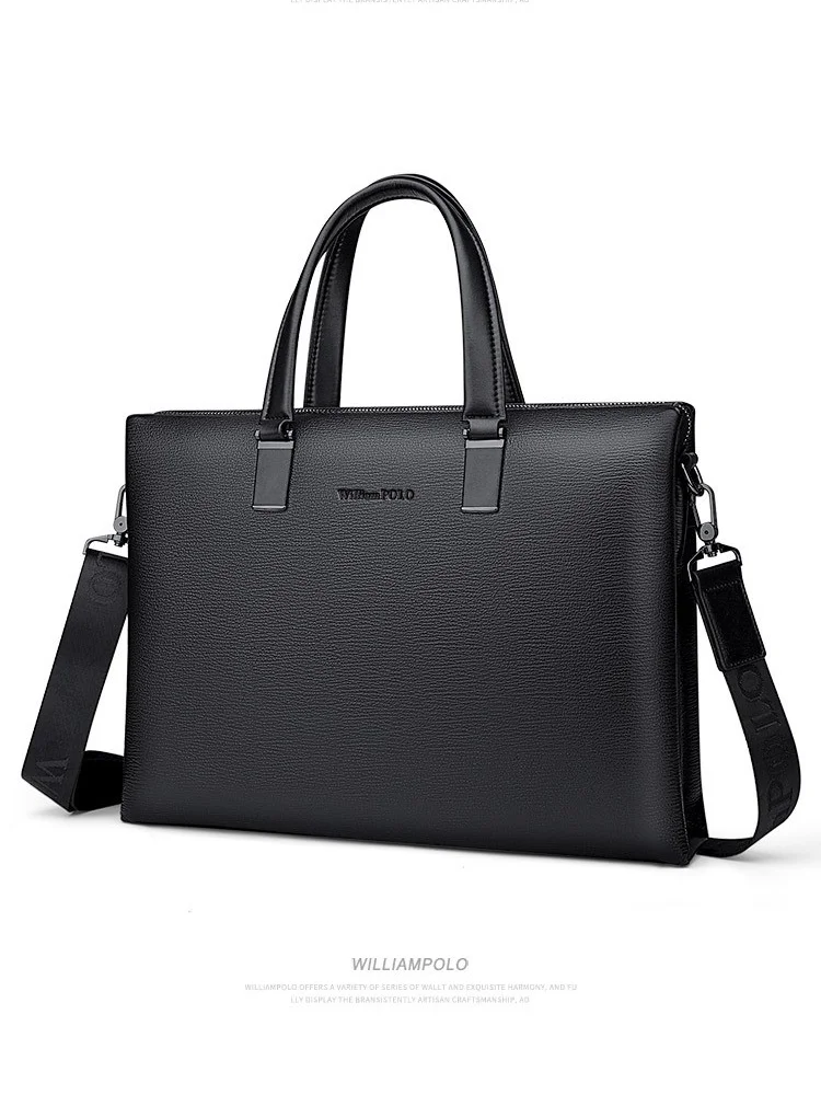 Imagem -06 - Maleta de Couro para Homens Bolsa Designer de Luxo Capacidade Extra Grande Bolsa para Computador Bolsa Crossbody 17 15.6