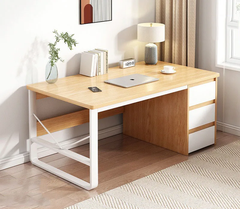 !@Modern Single Computer Desk with Storage Drawer China Manufactured for Home Office or Student