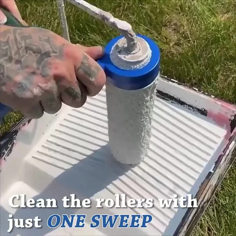 1PC Roller Saver Cleaner Super Easy Clean Tools Verfroller Spinner Brush Cleaner voor het reinigen van hoesmuurschildergereedschappen