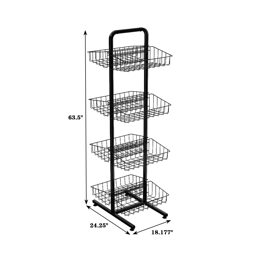 맞춤형 8개 금속 와이어 바구니 양면 스포츠 공 바닥 진열대 4단 공 보관대