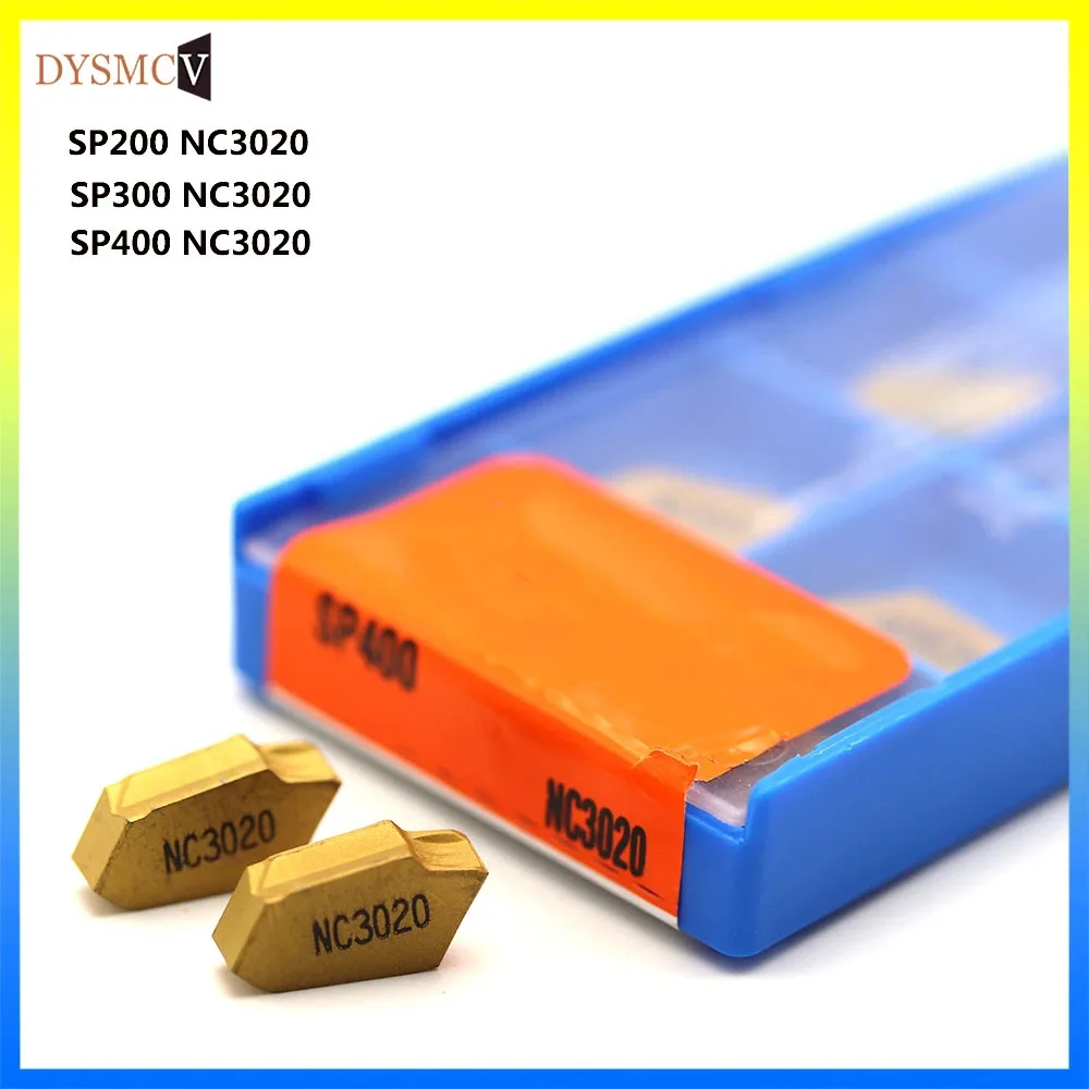 Imagem -04 - Sulcando o Carboneto Insere a Ferramenta de Giro do Cortador do Torno Grooving Off Tools Sp200 Sp300 Sp400 Pc9030 Nc3020 Nc3030