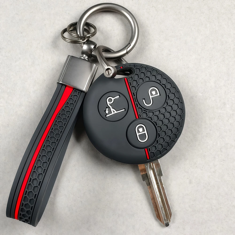 Silikon Autoschlüssel-Hülle für Mercedes Benz SMART Fortwo 450 Forfour Roadster City Karosserieschutz