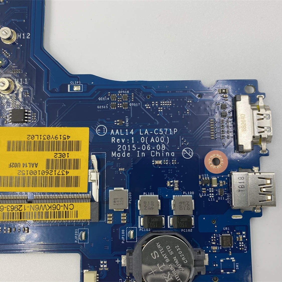 CN-0F77J1 0F77J1 CN-06KW6N 06KW6N для dell Inspiron 14 5452 15 5552 материнская плата для ноутбука с N3050 N3700 центральным процессором