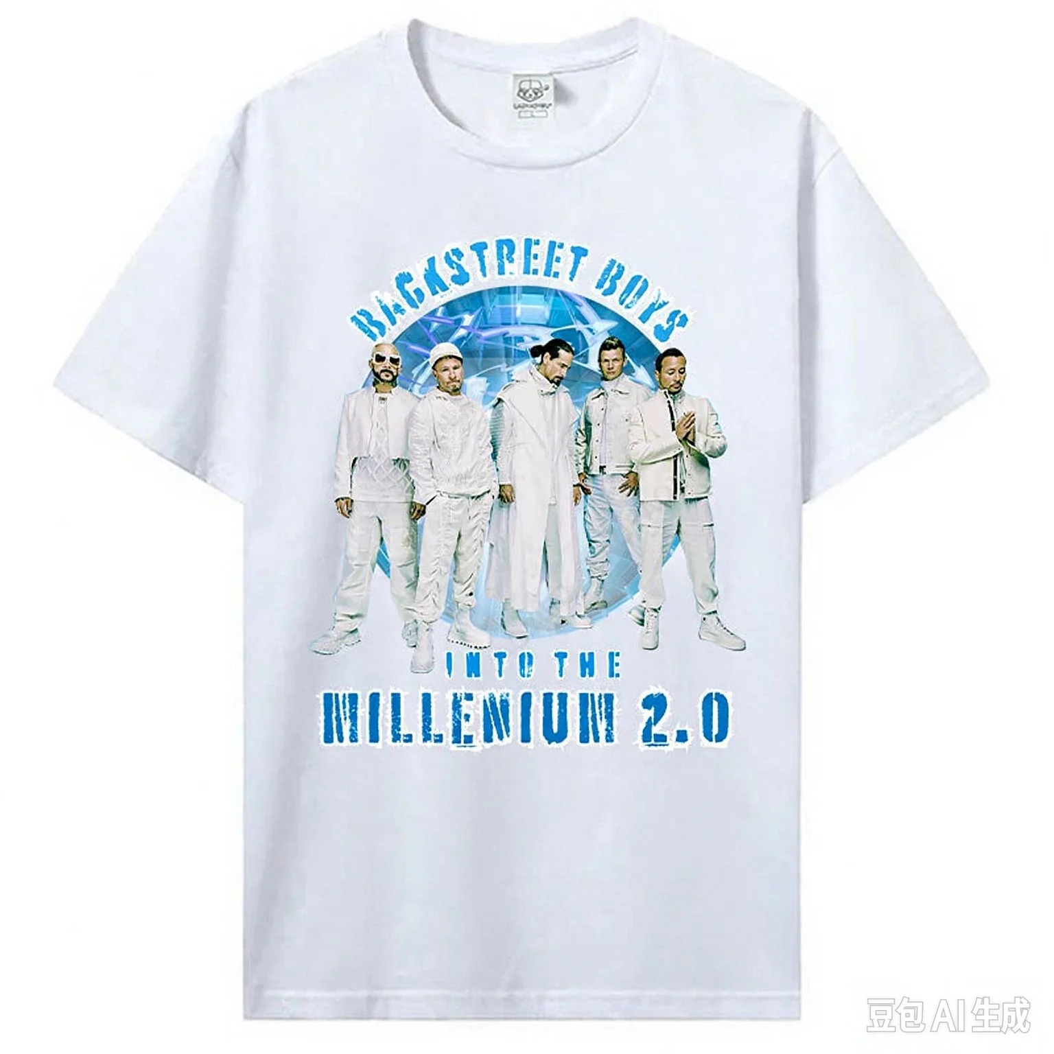 Unisex Tees Backstreet Boys Millennium Tour Music Vintage Tshirt Men Women Hipster Popular Tops Fashion Streetwear Men Clothing