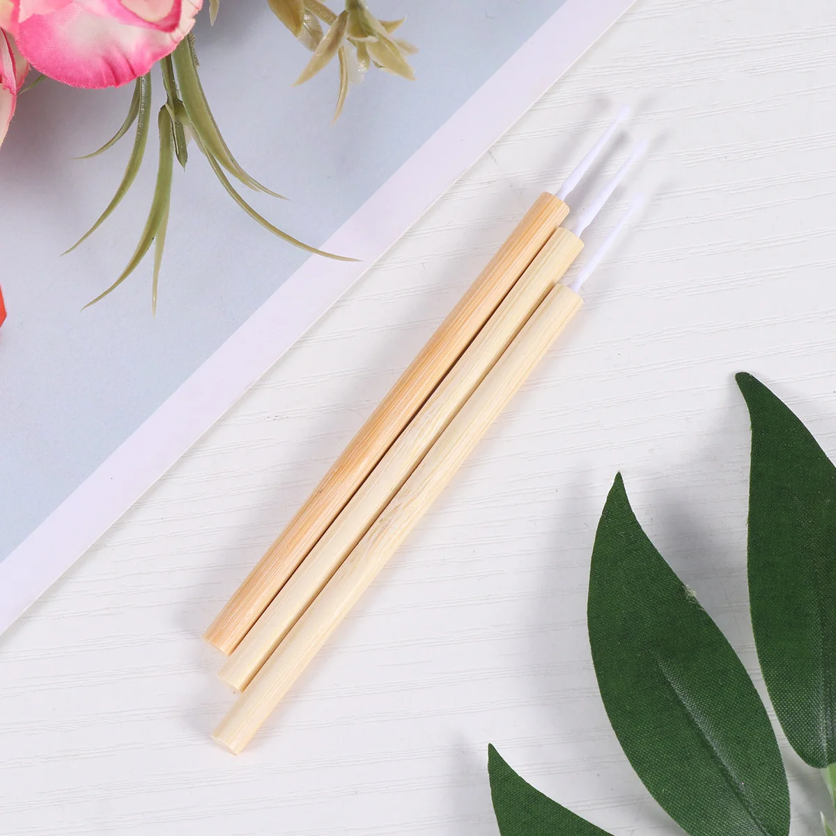 

20Pcs Eco-Friendly Eyelash Extension Cotton Swabs Bamboo Micro Applicator Brush Precise Nail Art Makeup Tools Disposable Micro