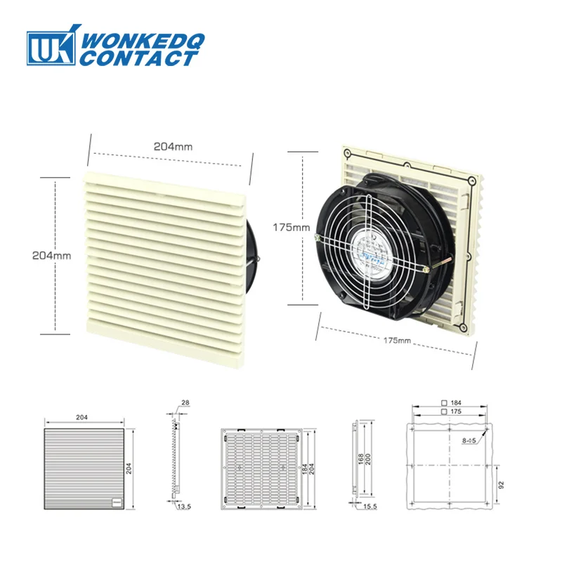 

9804.230 Установка охлаждающего фильтра: 172 мм поверхность: 420 мм 220 В электрический шкаф Вентиляционный вентилятор Фильтр с резиновым уплотнением