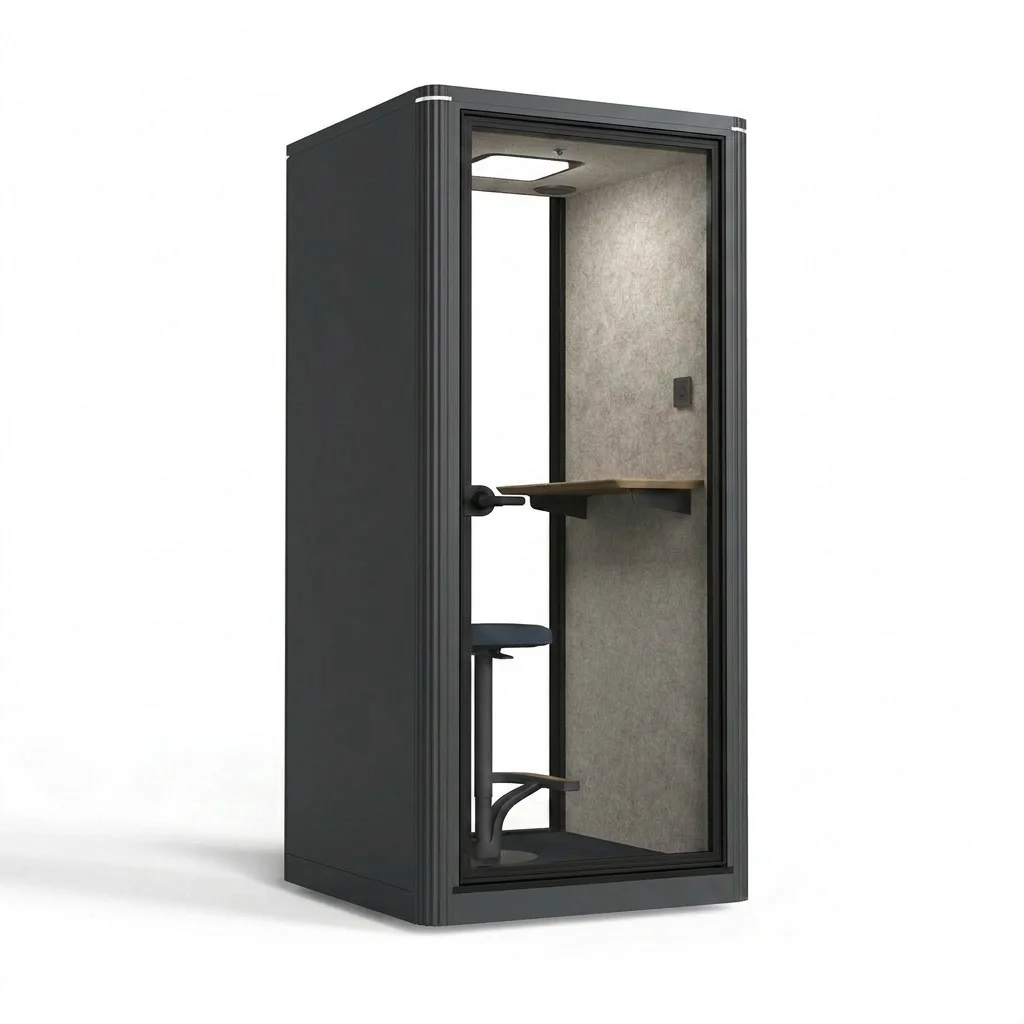 Professional Modern Soundproof Phone Booth Acoustic Silent Cabin Portable Office Pod With Ventilation System For Office Building