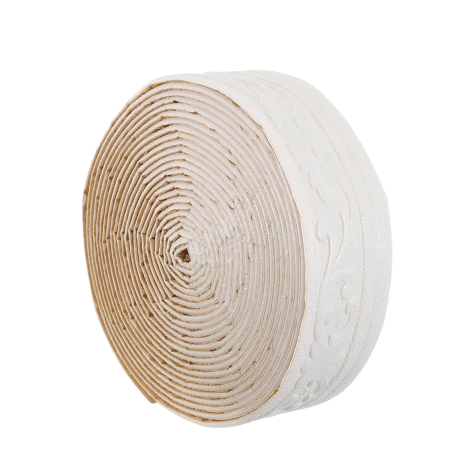

Self Stick Foam Baseboard Trim Wall Skirting Border 3.14x393 Inch Corner Protector Strip Decorative Wall Molding