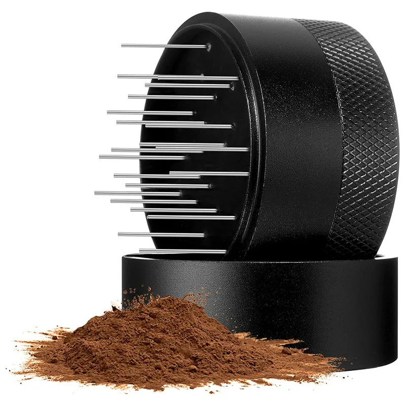 

Preventing clumping, flying powder, rotating needle type powder dispenser, stainless steel with base, powder dispersing device