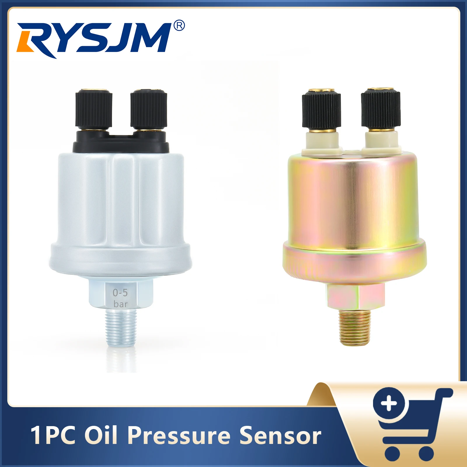 1PC 1/8 NPT Oil Pressure Sensor 0~10 Bar / 0~5 Bar Oil Press Sensor Replacement Sensor for Car Truck Auto Accessories