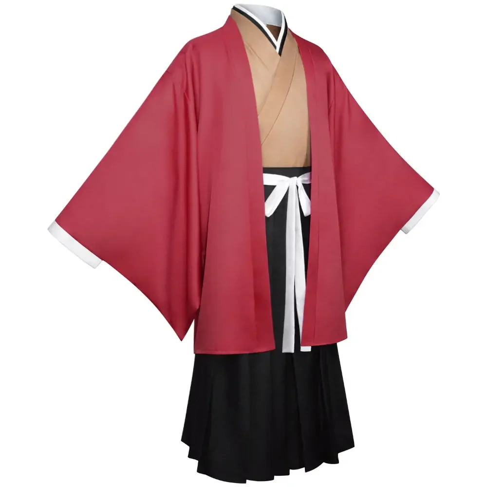 Anime Tsugikuni Yoriichi Costume Cosplay Vestito Parrucca Yoriichi Tsugikuni Cosplay Kimono Costumi di Carnevale di Halloween per Uomo Donna