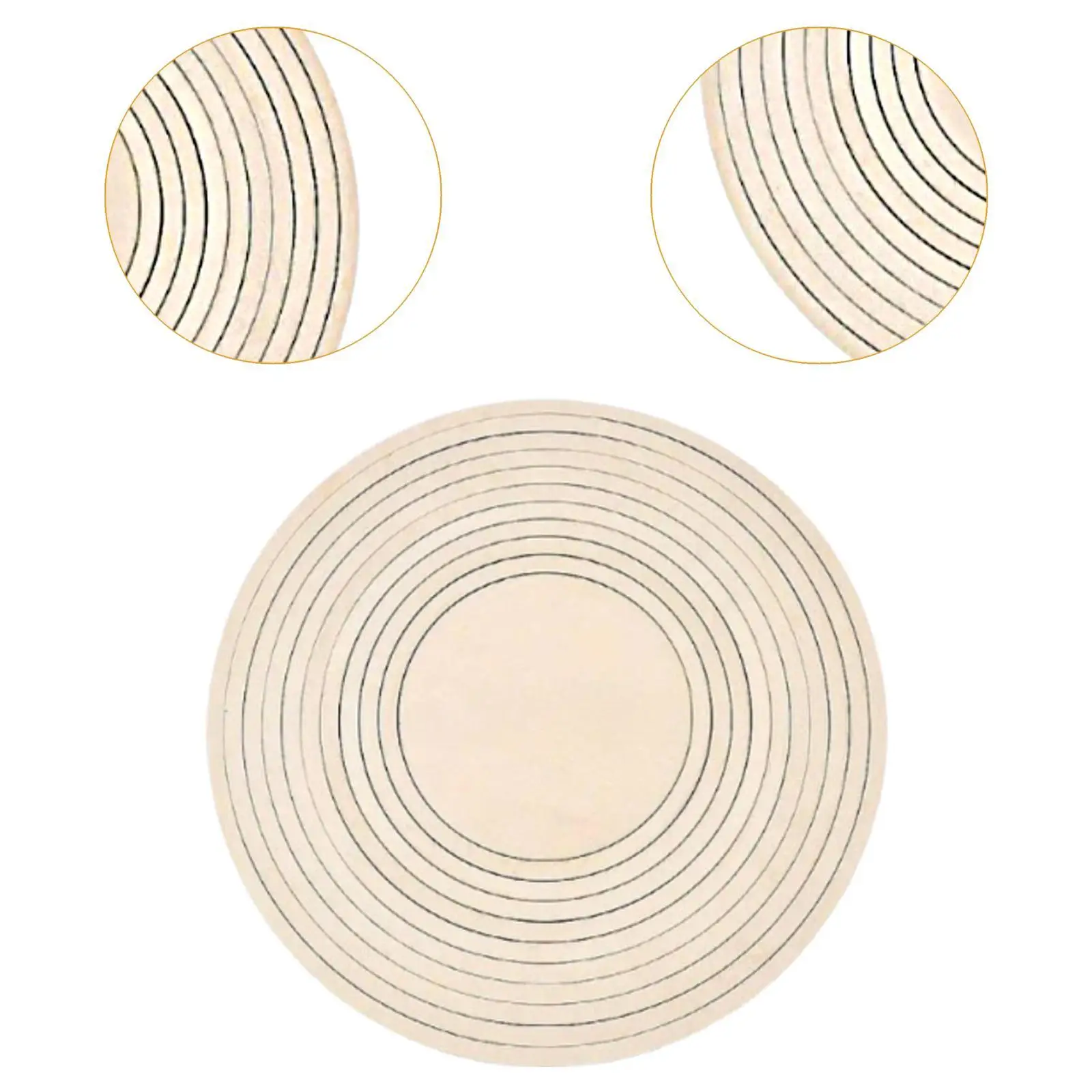 لوازم أدوات الفخار المستديرة، مجموعة قطع الطين، دليل القطع المركزي القابل للتكديس والسميك #5