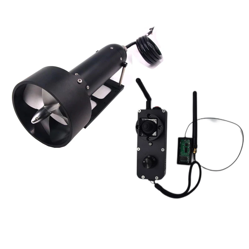 

50V 1900W Brushless Underwater Thruster with Built-in ESC BEC | 30kg Thrust IP68 Waterproof | for Manned Boats & Subsea Robotics