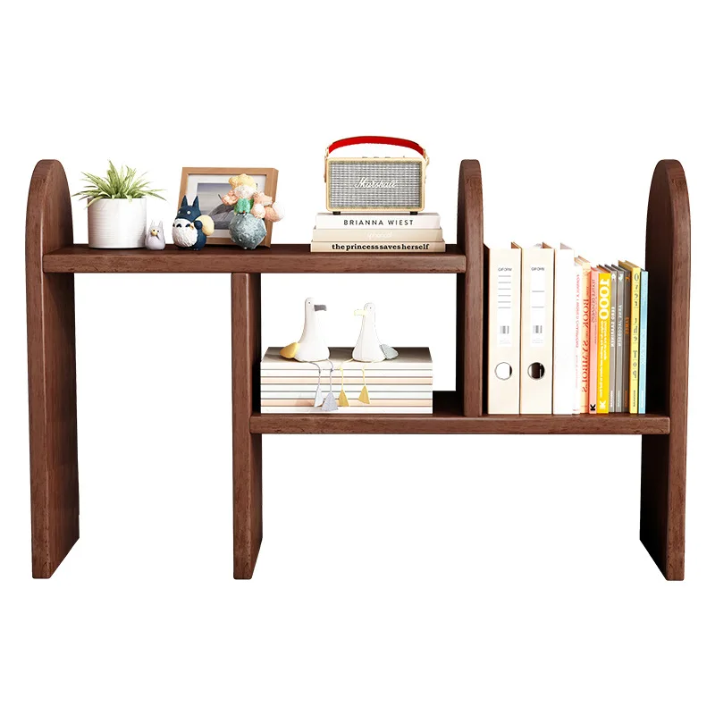 Simple desk student retractable bookshelf office book desktop storage dormitory bookcase