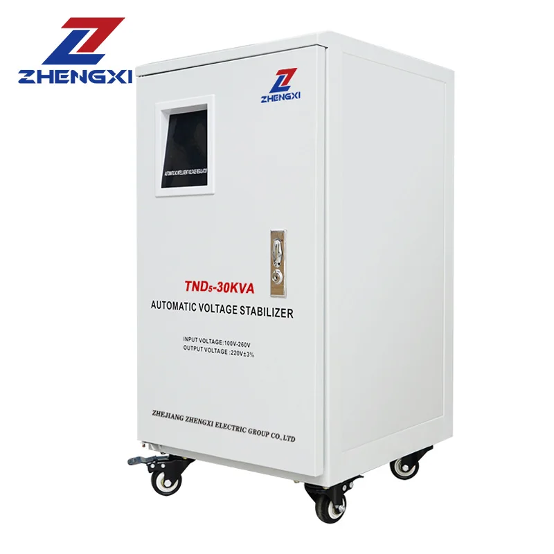 High Precision Automatic AC 10kVA 15kVA 20kVA LCD Voltage Regulator Single Phase Stabilizer SVC CE Certified