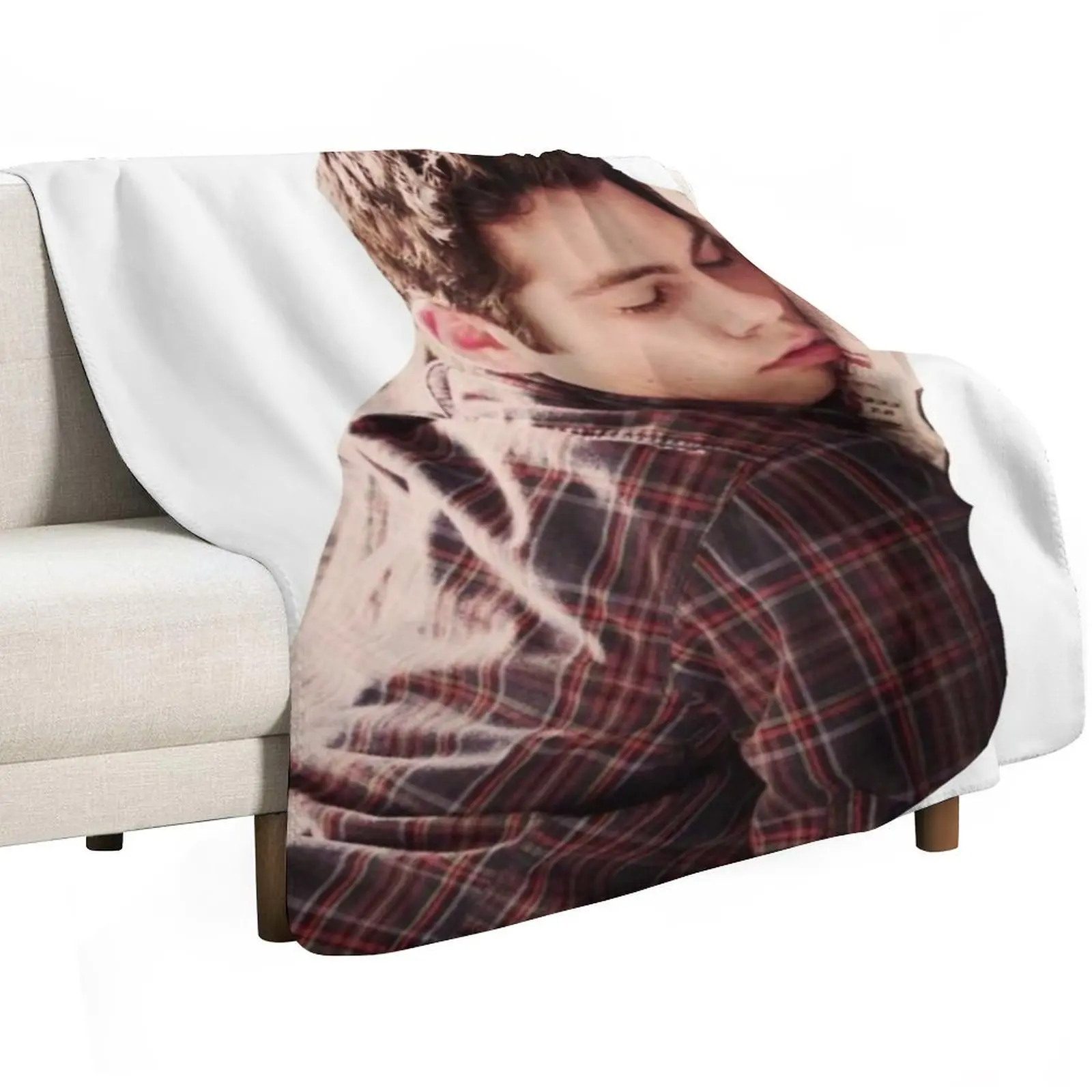 

Cute Dylan O’Brien Napping Throw Blanket christmas gifts funny gift warm for winter Blankets