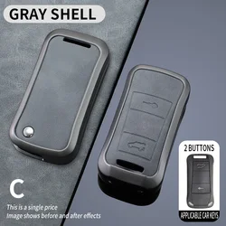 Leather Zinc Alloy Car Key Case Cover Shell Fob For Porsche Cayenne GTS Panamera Carrera GT3 Car Interior Keychain Accessories