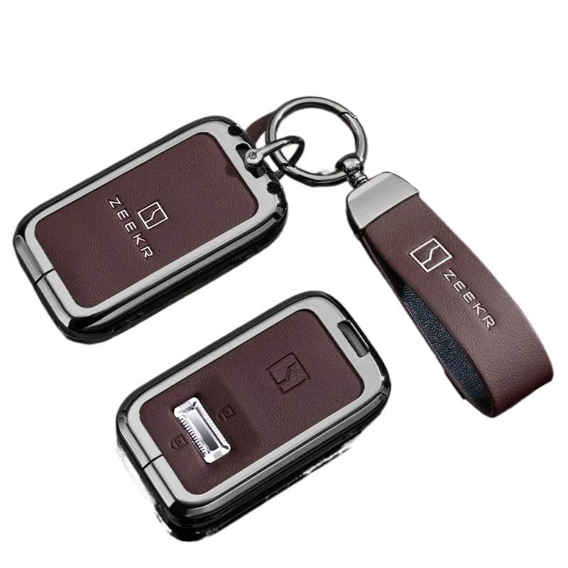 

Premium Zinc Alloy Key Cover Case for Zeekr 9X Yao Hei Edition (2025) / 001 (2026) - Protective Key Fob Shell Key Bag Chain